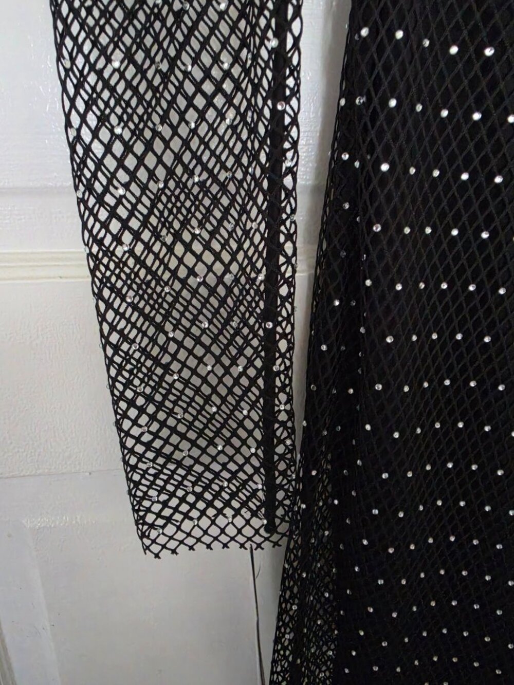 Bebe Sheer Rhinestone Gown - Picture 3 of 3